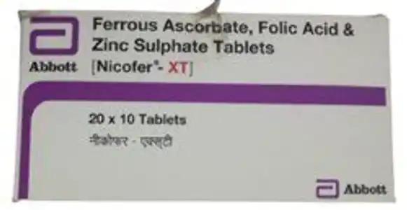 निकोफेर एक्सटी टैबलेट  10एस