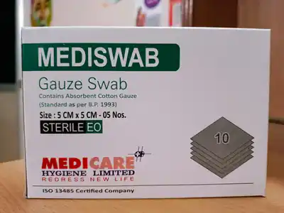Medica Mediswab Gauze Swab Sterile EO 5cm x 5cm x 8ply