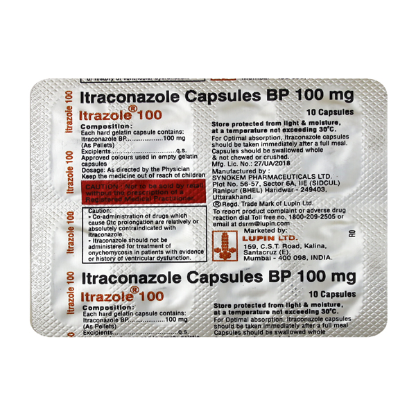 Itrazole 100mg Capsule 10s