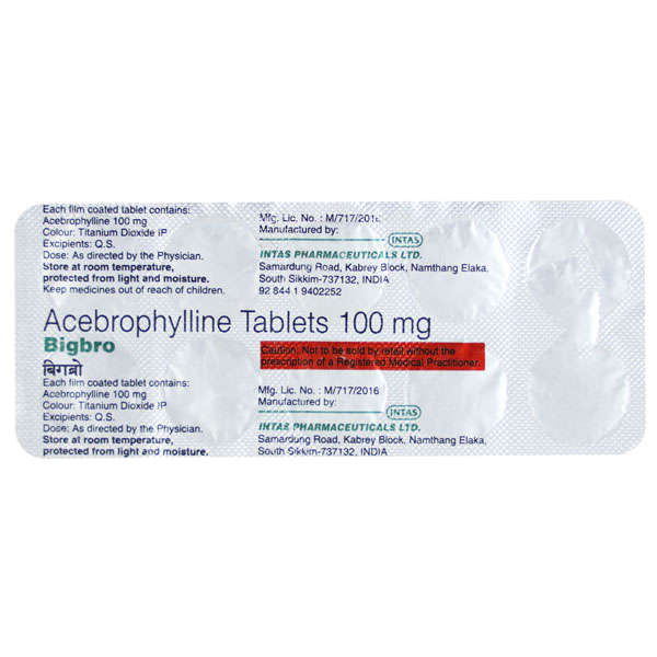 Bigbro 100mg Tablet 10s
