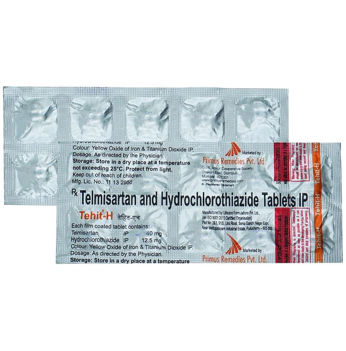 Tehit H 40mg/12.5mg Tablet