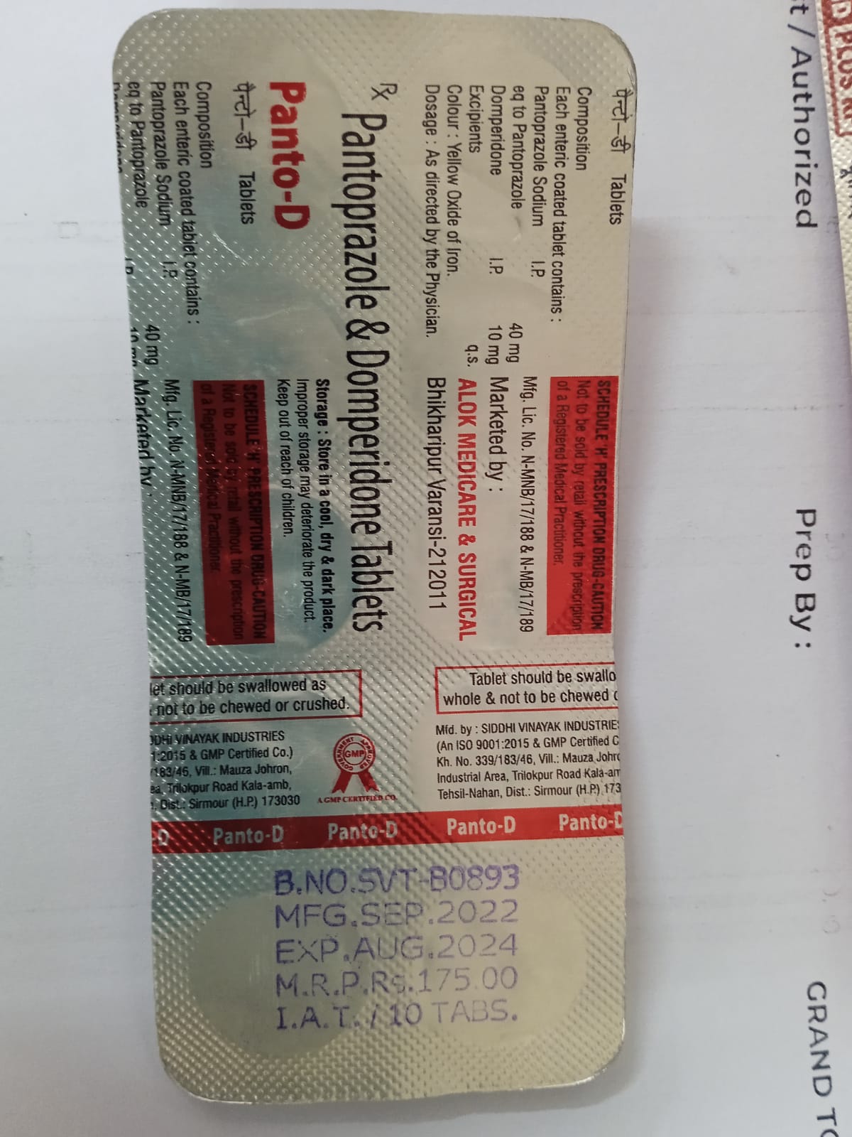अल्पैन्टो डी 10mg/40mg टैबलेट एसआर