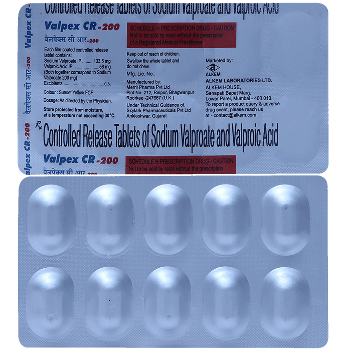 Valpex 200mg Tablet CR