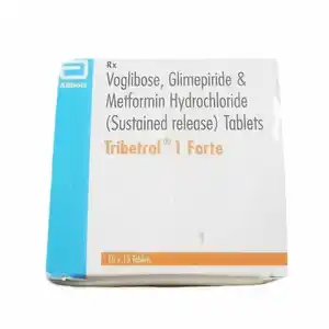 ट्राइबेट्रॉल 1mg/500mg/0.3mg फोर्टे टैबलेट एसआर 15s के बा