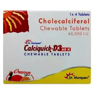 Calciquick D3 60K Chewable Tablet