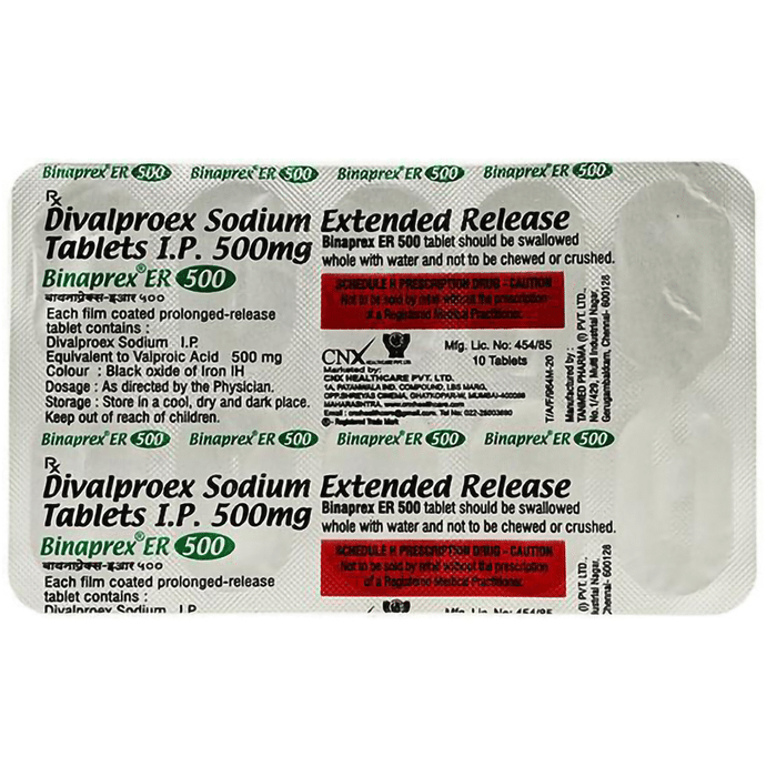 Binaprex 500mg Tablet IS