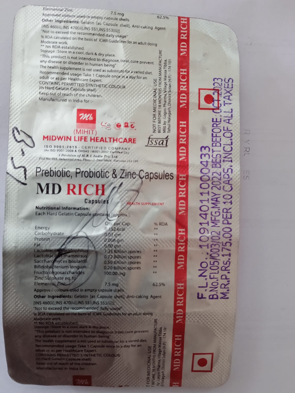 MD Rich Capsule 10s