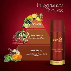 Clensta Barcelona Deodorant Body Spray