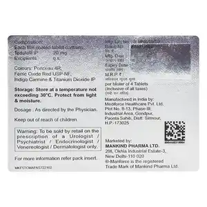 Super Manforce 20mg Tablet