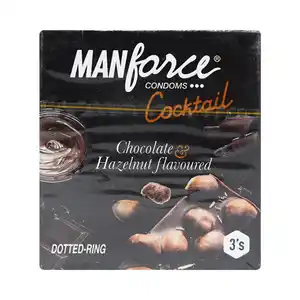 Manforce Cocktail Chocolate & Hazelnut Flavoured Condoms 3s