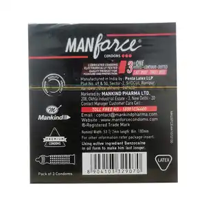 Manforce Overtime Orange Flavour Condom 3s