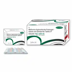 ग्लिमिथ-एमएफ 3 1000mg एसआर टैबलेट