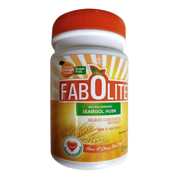 Fabolite Isabgol Husk Powder Orange Sugar Free 100gm