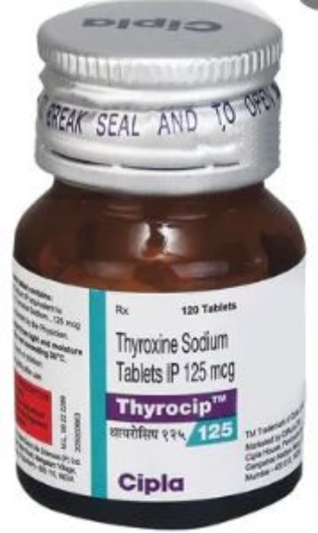 Thyrocip 125mcg Tablet 120s
