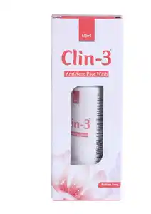 Clin 3 Anti Acne Face Wash 60ml