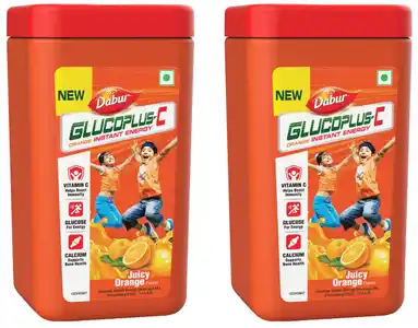Dabur Glucoplus C Powder 450gm + 50gm Free Powder Orange