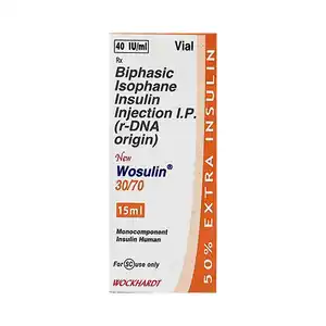 New Wosulin 30/70 40IU/ml Injection 15ml