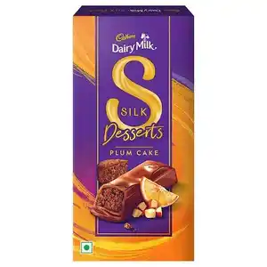 Cadbury Dairy Milk Silk Desserts Plum Cake Chocolate 70gm