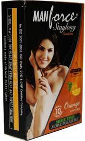 Manforce Staylong Condoms Orange Flavour 10s