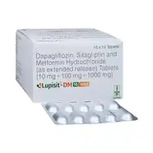 Lupisit DM 10mg/1000mg/100mg Tablet ER 10s