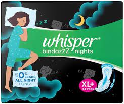 Whisper Bindazzz Nights Pad XL Plus 44s
