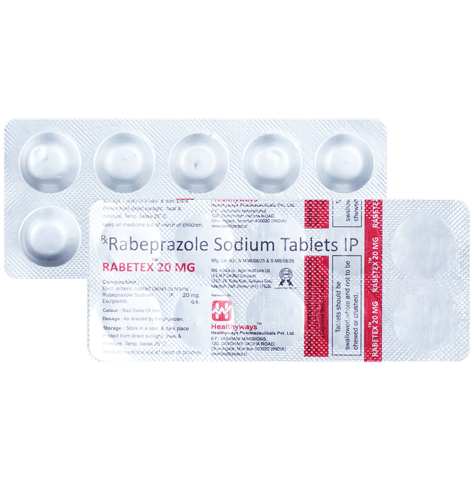 Rabetex 20mg Tablet