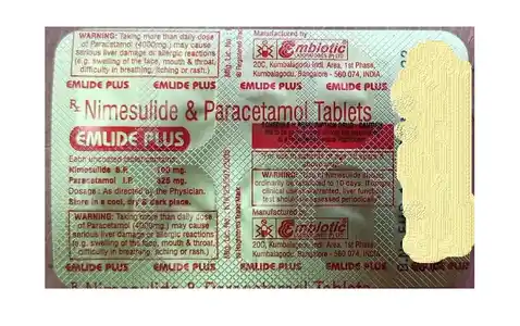ایملائیڈ پلس 100mg/325mg ٹیبلٹ 10s