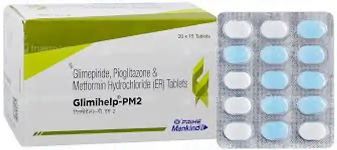 Glimihelp PM 2mg/500mg/15mg Tablet 15s