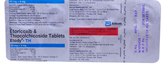 Etody Th 4mg/60mg Tablet 10s