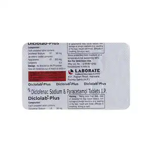Diclolab Plus 50 mg/500 mg Tablet 10s