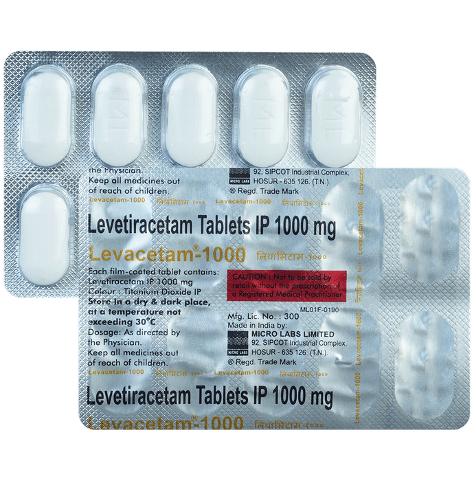 Levacetam 1000mg Tablet 10s