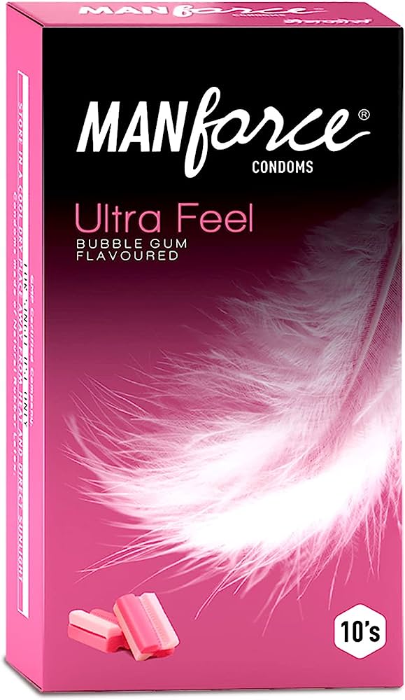 Manforce Ultra Feel Condom Bubble Gum 10s