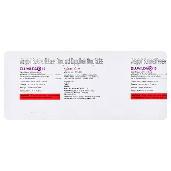 Gluvilda D 5mg/100mg Tablet 10s