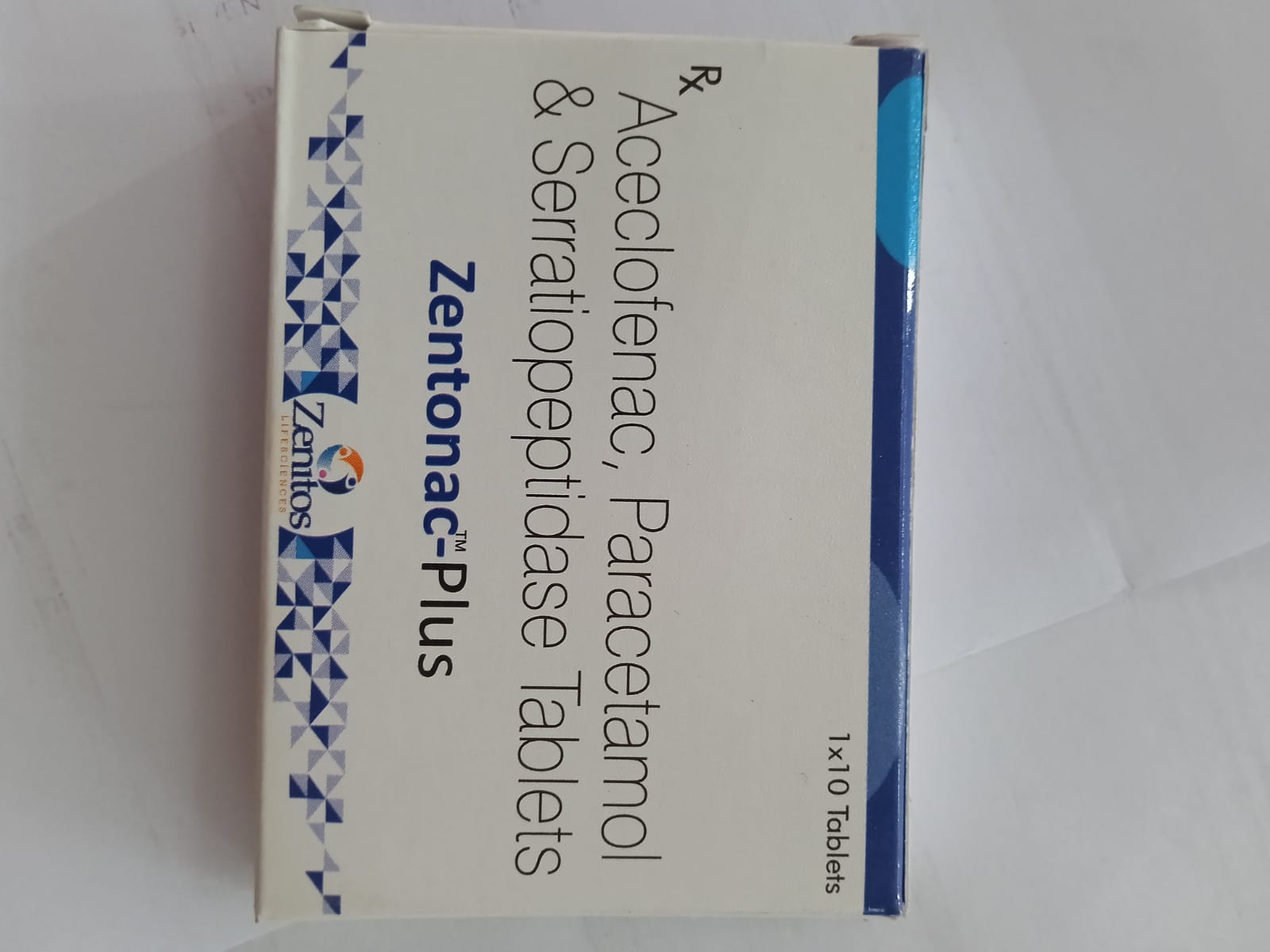 Zentonac Plus 100mg/325mg Tablet 10s