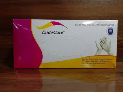 एंडोकेयर लेटेक्स परीक्षा दस्ताने 100 एस