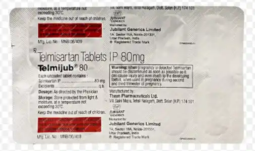 Telmijub 80mg Tablet
