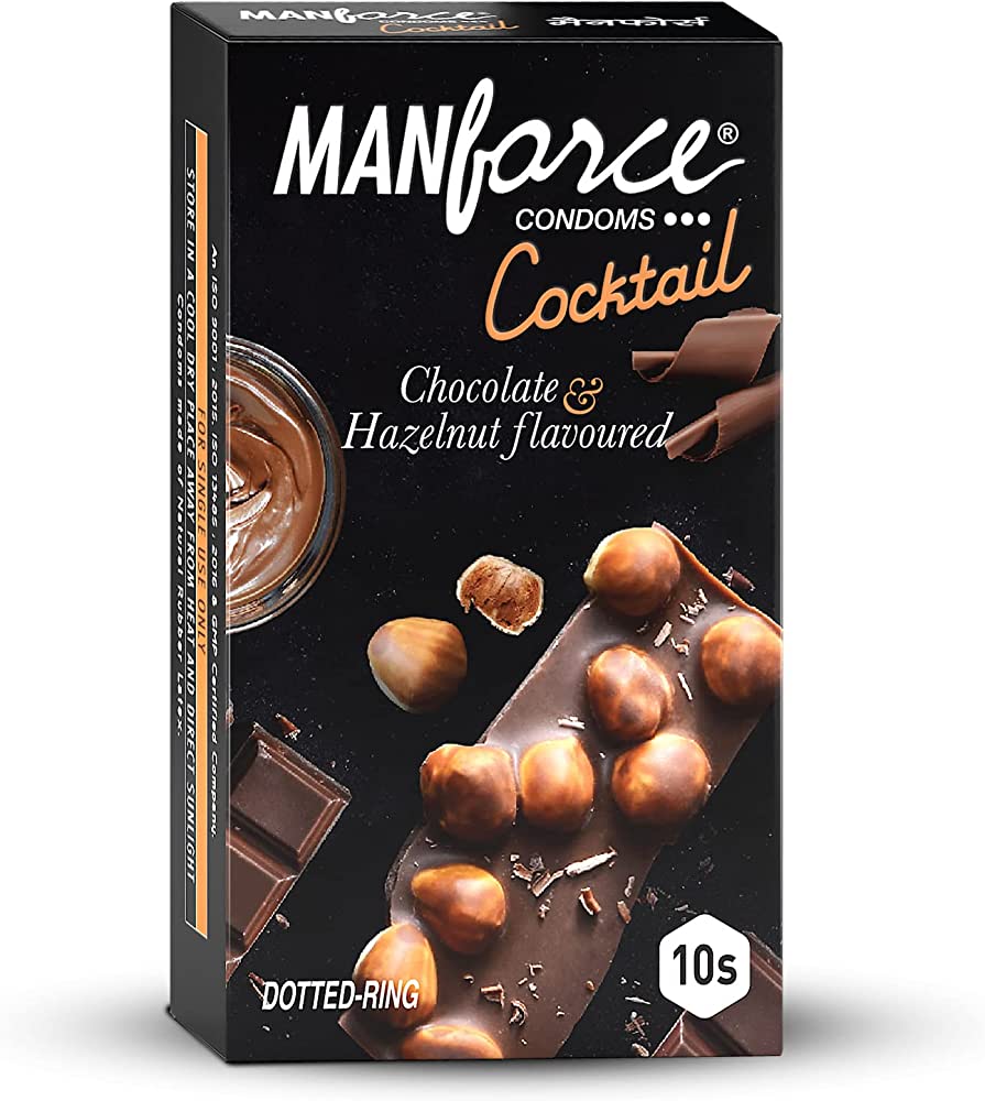 Manforce Cocktail Chocolate & Hazelnut Flavoured Condoms 3s