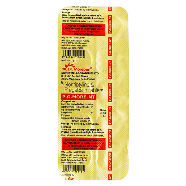 Pg More NT 75mg/10mg Tablet