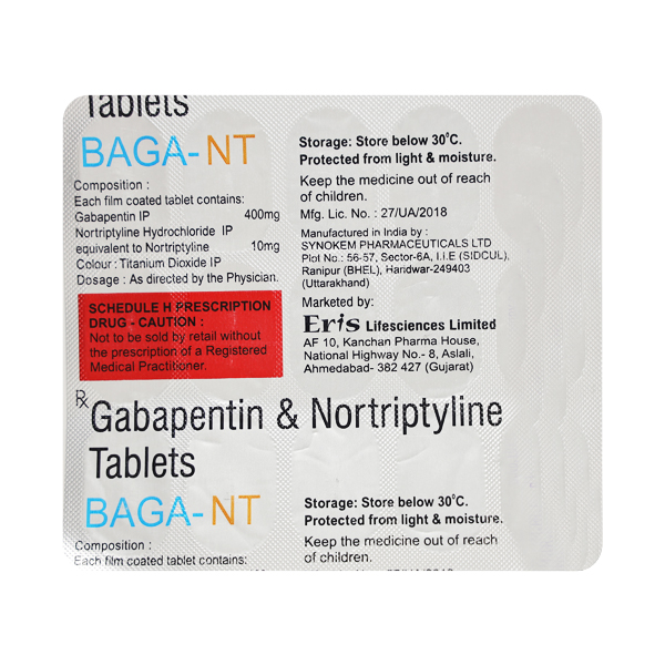 Baga NT 400mg/10mg Tablet 15s