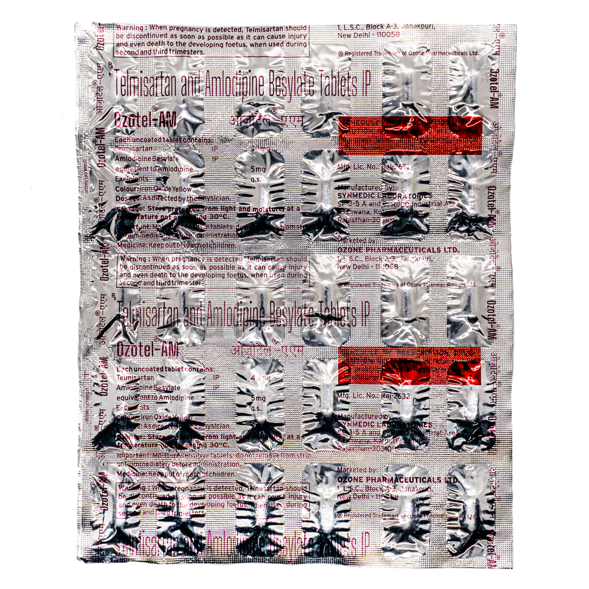 Ozotel AM 40mg/5mg Tablet 30s