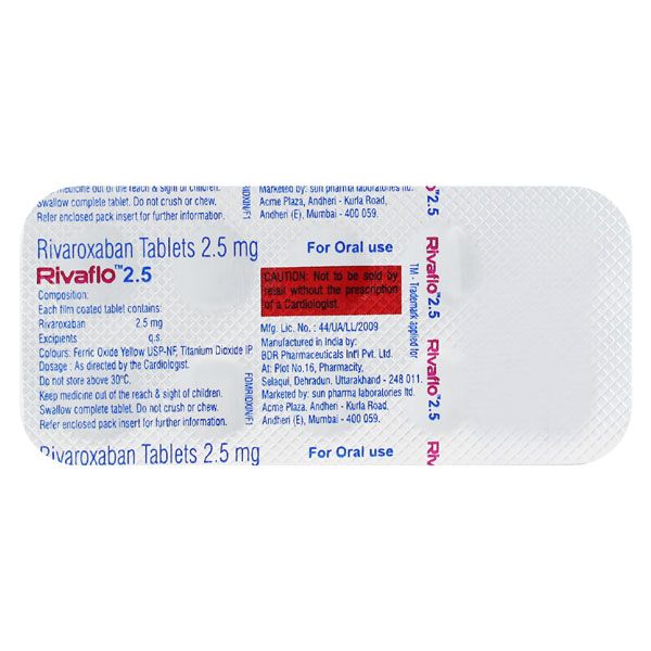 Rivaflo 2.5mg Tablet 10s