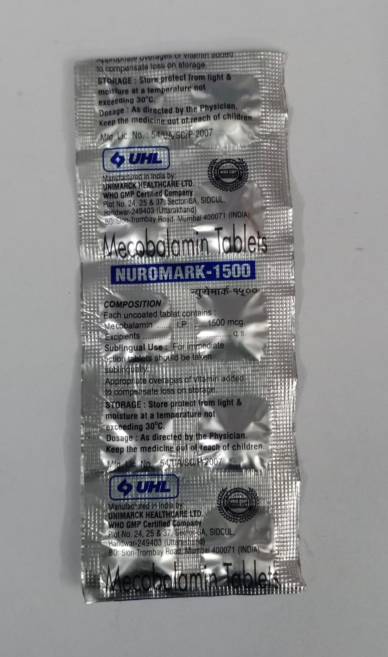 Nuromark 1500 Tablet 10s