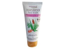 Patanjali Ayurveda Saundraya Orange Peel, Neem, Tulsi & Aloe Vera Face Wash 60gm