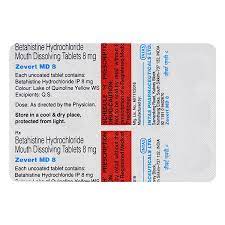 Zevert MD 8mg Tablet 15s