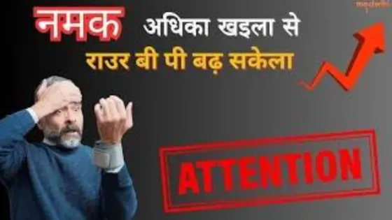 नमक अधिका खइला से राउर बी.पी बढ़ सकेला!