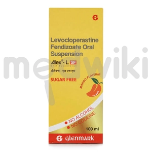 Alex L 20mg Cough Syrup Sugar Free 100ml