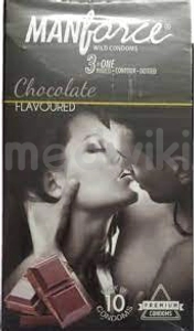 MANFORCE WILD CONDOM CHOCOLATE 10s