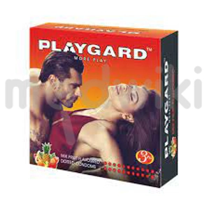 PLAYGARD डॉटेड कंडोम मिश्रित फल स्वाद 3s
