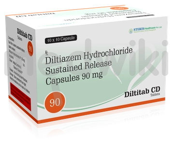 डिल्टिटैब सीडी 90एमजी कैप्सूल 10 एस
