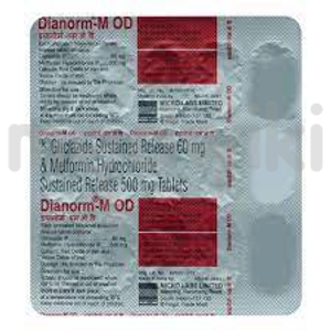 Dianorm M OD 60mg/500mg Tablet SR 15s
